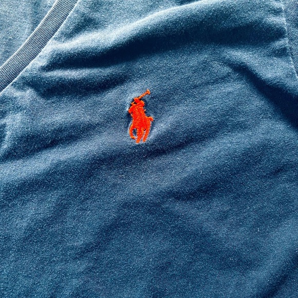 Polo Ralph Lauren Sport Dark Blue Red Logo Woman’s Shirt Size XL - Picture 6 of 6